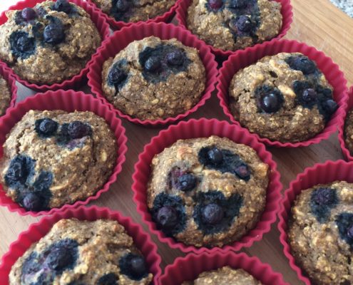 muffins with blueberries