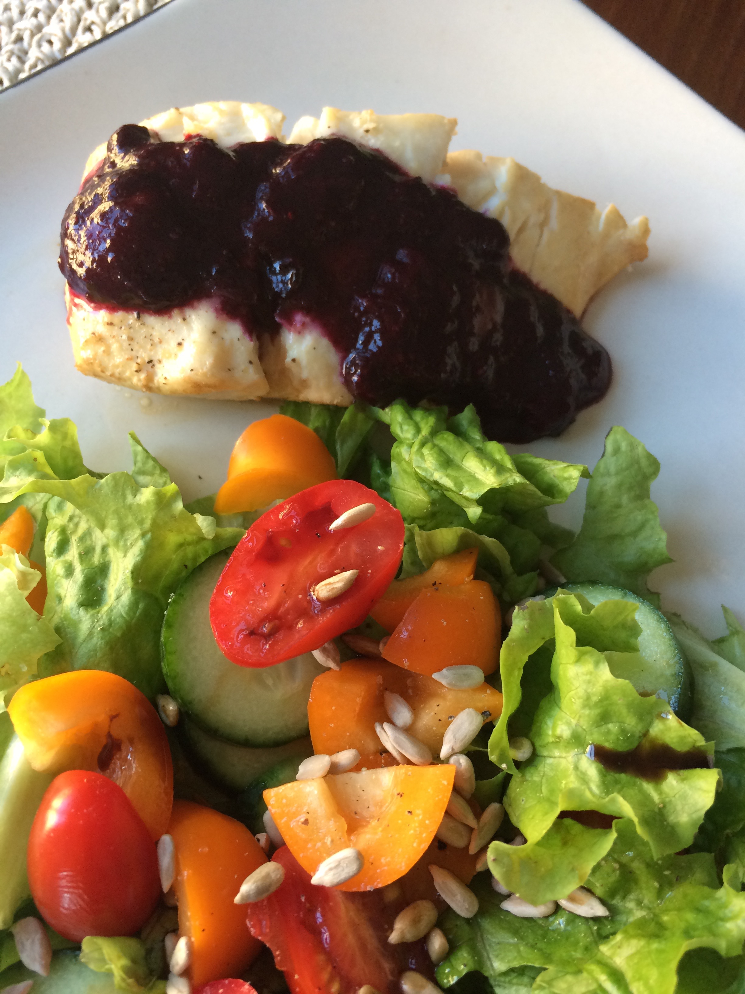 Poached Halibut Steak With Blueberry-cherry Sauce * Healthy Beet Nutrition